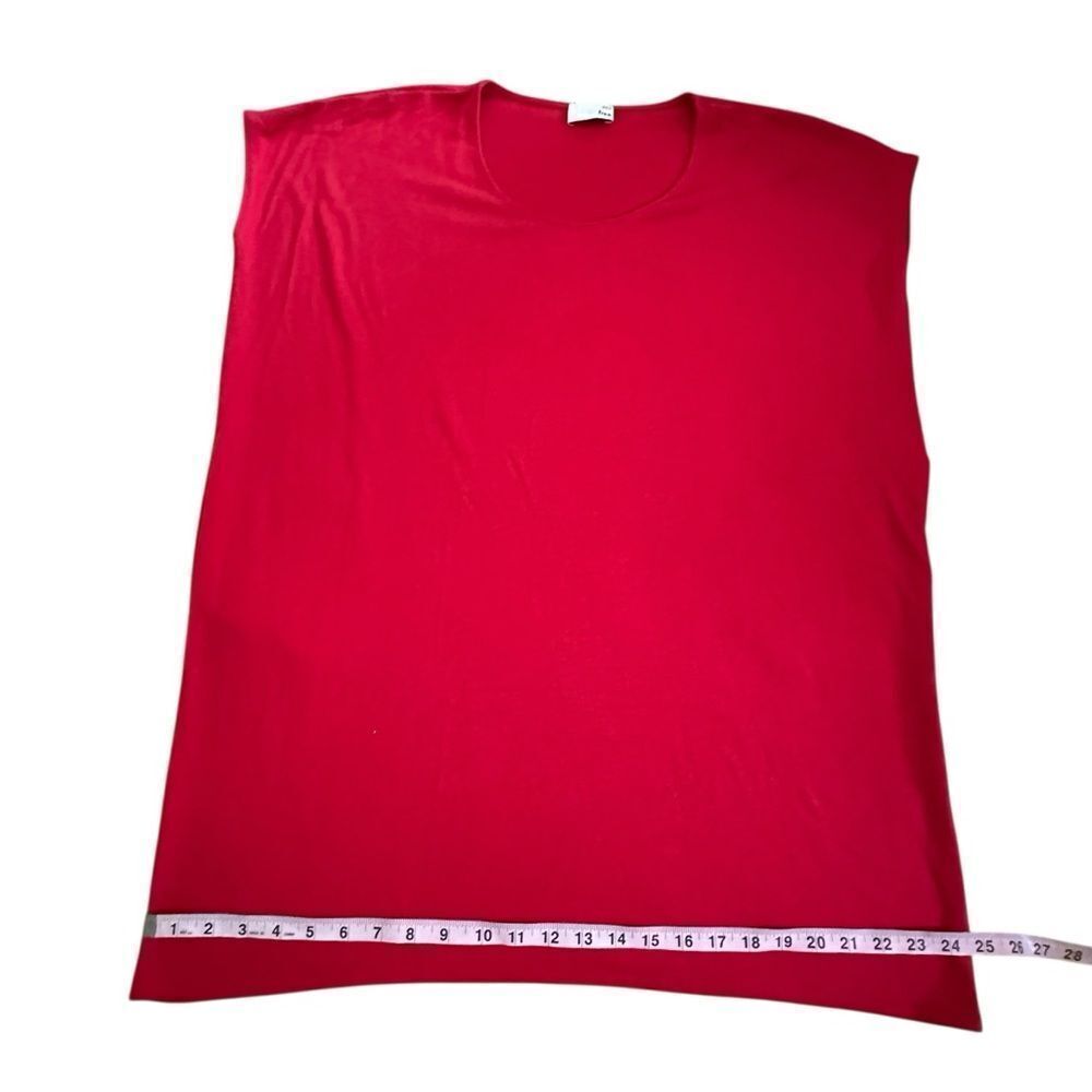Wilfred Free Vibrant Red Tunic Top ~ boxy cut ~ side pockets ~ size XSmall - Picture 6 of 11